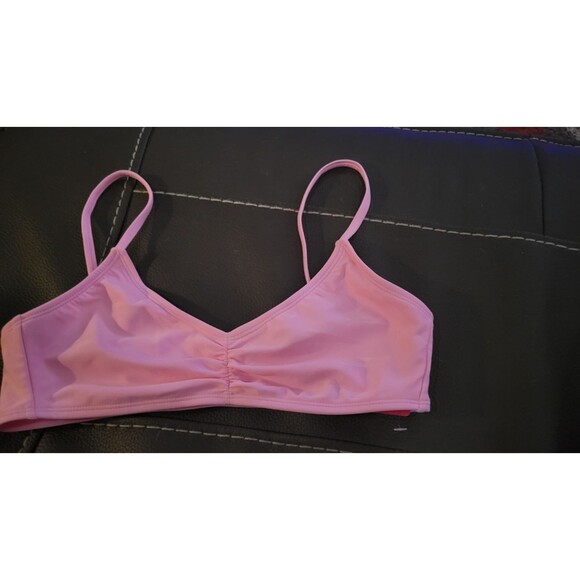 Xhilaration Cinch-Front Bralette Bikini (Top Only)  -  Pink  Sz L (8-10) - Picture 5 of 6